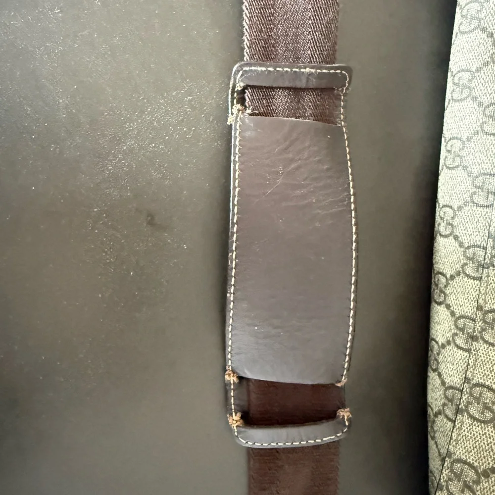 Gucci Beige Brown GG Canvas Messenger Baby Bag